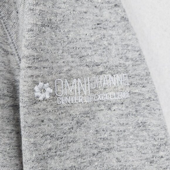 Marine Layer Sweater Mens XXL Heather Gray Sherpa Crew Neck Pullover Casual NEW - Picture 3 of 13